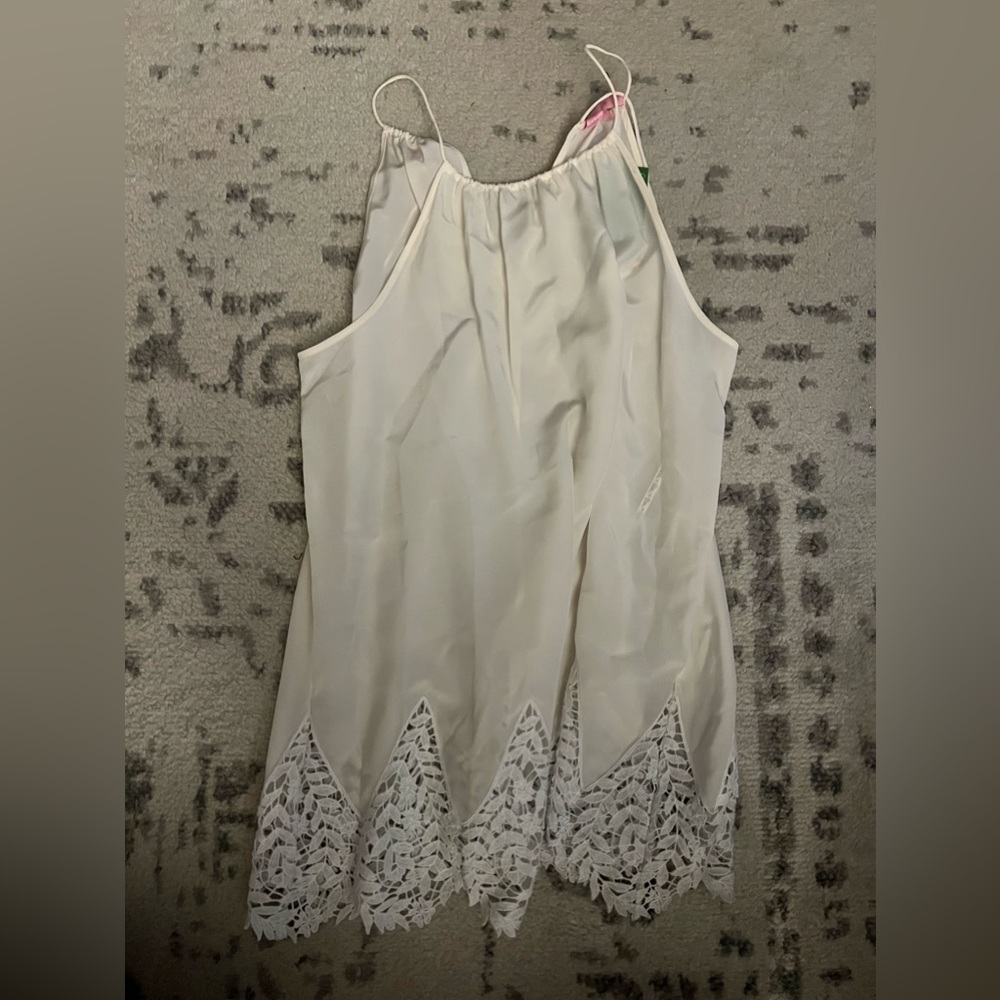 Resort white LP top size M NWT